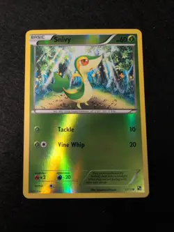 Snivy - Pokemon Card 1/114 Reverse Holo Black and White - Image 1
