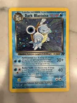 Pokemon TCG Dark Blastoise Team Rocket Holo Rare 3/82 Unlimited English MP - Image 1