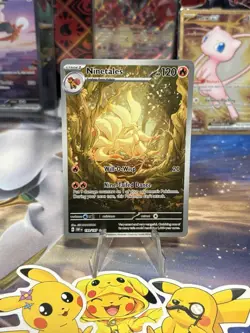Pokemon TCG Ninetales 199/197 Obsidian Flames Illustration Rare Holo NM - Image 1