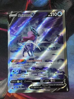 Pokemon TCG Suicune V GG38/GG70 Crown Zenith Galarian Gallery Holo Full Art - Image 2