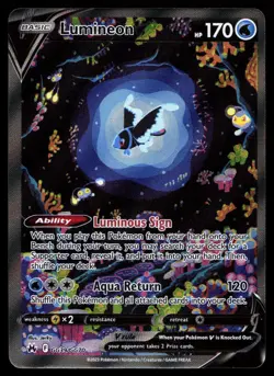 Lumineon V GG39/GG70 NM Crown Zenith Galarian Gallery Holo V Rare Pokemon - Image 1