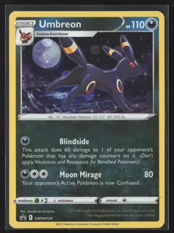 Umbreon SWSH129 Holo Promo Sword & Shield Promo Pokemon NM/LP - Image 1