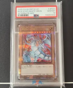 Yu Gi Oh Red Eyes Dark Dragoon PSA 10 20th Secret Rare Collector Card - Image 1