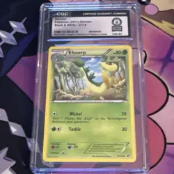 Pokemon Servine Black & White 3/114 CGC World Record Break German 2011 TCG - Image 1