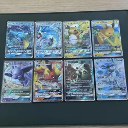 Pokemon Japanese GX Card Set of 8 Tyranitar Espeon Vaporeon Jolteon Umbreon JP - Image 1