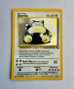 Snorlax 11/64 Jungle Unlimited Holo Rare English 1999 Pokemon TCG, Excellent - Image 1