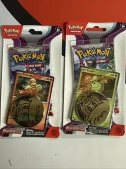 Pokemon TCG S&V Paldea Evolved Single Pack Blister (set of two, Grow. + Smol.) - Image 1