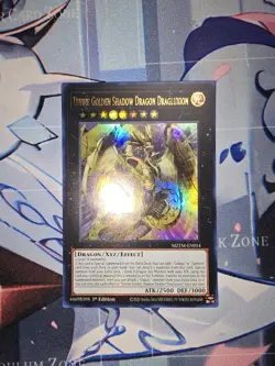YU-GI-OH! TCG DIVINE GOLDEN SHADOW DRAGON DRAGLUXION MZTM-EN014 1ST ED NM ULTRA - Image 1