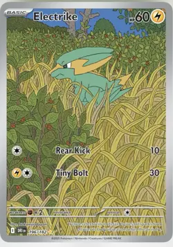 Pokemon TCG Electrike Illustration Card 196/182 Destined Rivals Series - Image 1