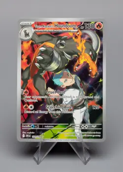 Team Rocket's Houndoom 191/182, Destined Rivals, Illustration Rare, Pokemon NM - Image 1