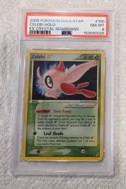 Celebi-Holo 2006 Pokemon Gold Star PSA 8 - Image 1