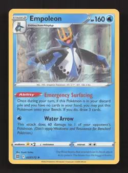 Empoleon 037/172 Holo Rare Brilliant Stars Pokemon Holo Near Mint - Image 1