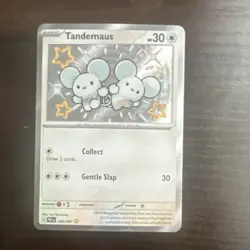 Pokemon TCG Tandemaus 209/091 SV: Paldean Fates Shiny Rare Holo ENG - Image 3