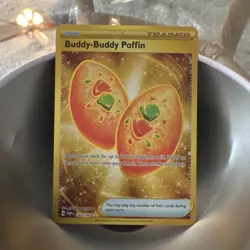 Pokemon TCG Buddy-Buddy Poffin 223/167 SV 151 Full Art Holo Ultra Rare - Image 1
