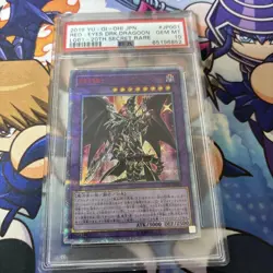 Yu Gi Oh Red Eyes Dark Dragoon PSA 10 20th Secret Rare Collector Card - Image 1