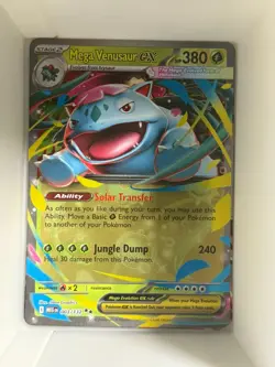 Mega Venusaur ex 003/132 Double Rare Mega Evolution Pokemon Holo Near Mint - Image 1