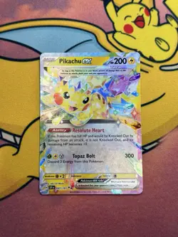 Pokemon TCG Pikachu EX 057/191 Surging Sparks Set Near Mint - Image 1