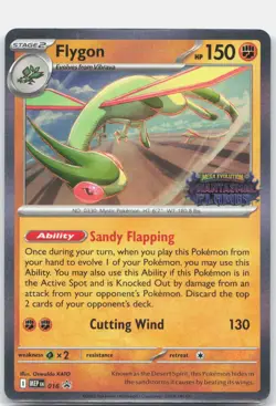 Flygon (Prerelease) 016 Holo Promo ME: Mega Evolution Promo Pokemon Holo NM - Image 1