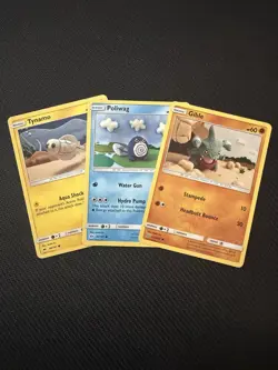 Pokemon Asako Ito Crochet Card Lot x3 Poliwag Gible Tynamo LP/NM - Image 1