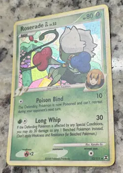 Roserade 12/111 Holo Rare Pokemon Rising Rivals!! LP! - Image 3