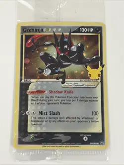 Pokemon Greninja Gold Star Holo Promo SWSH144 Celebrations Black Star Sealed - Image 1