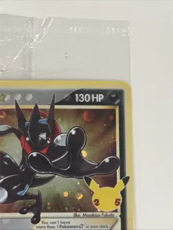 Pokemon Greninja Gold Star Holo Promo SWSH144 Celebrations Black Star Sealed - Image 5