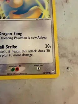 Dratini 53/109 Team Rocket Returns Regular Pokemon Card Moderately Played - Image 4