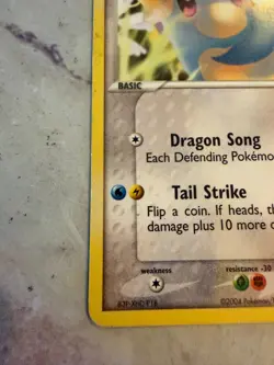 Dratini 53/109 Team Rocket Returns Regular Pokemon Card Moderately Played - Image 5