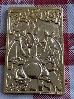 1999 Burger King Pokemon 23K Gold Plated Cards Charizard #6 & Jigglypuff Vintage - Image 2