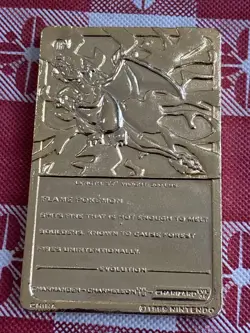 1999 Burger King Pokemon 23K Gold Plated Cards Charizard #6 & Jigglypuff Vintage - Image 3