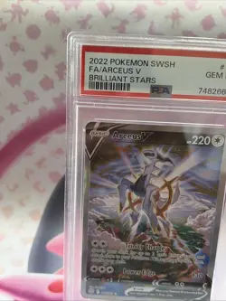 Pokemon Arceus V Alternate Full Art PSA 10 Brilliant Stars #166/172 - Image 2