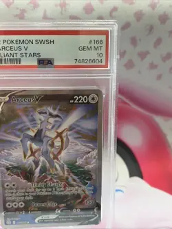 Pokemon Arceus V Alternate Full Art PSA 10 Brilliant Stars #166/172 - Image 3
