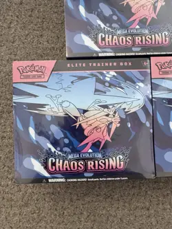 Pokemon Chaos Rising ETB x3 Chaos Rising Booster Bundle x3 Gengar Ex Tin SEALED! - Image 4