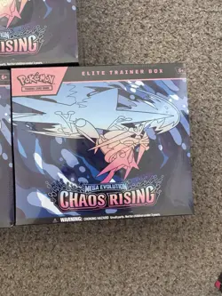 Pokemon Chaos Rising ETB x3 Chaos Rising Booster Bundle x3 Gengar Ex Tin SEALED! - Image 5