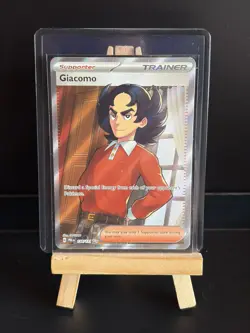 Giacomo 138/131 Prismatic Evolution Full Art Trainer Pokemon TCG Card - Image 1