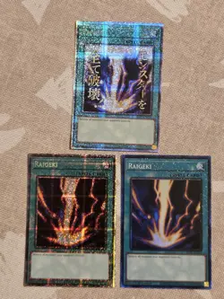 Raigeki RA05-EN110 Starlight Rare Yugioh Stamped 1st Edition + Collector's Rare - Image 1