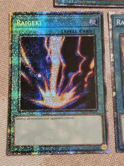 Raigeki RA05-EN110 Starlight Rare Yugioh Stamped 1st Edition + Collector's Rare - Image 3