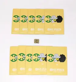 10 Card sleeves Usopp pirate Flag One Piece Official Limited Japanese - Image 1