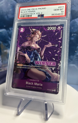 PSA 10 Black Maria ST04 011 WINNER One Piece Card Game Tournament Promo English - Image 1