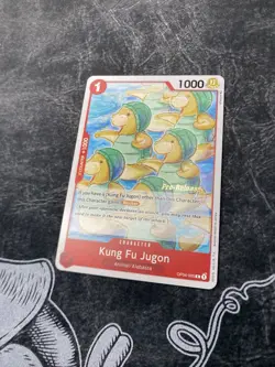 Kung Fu Jugon OP04-005 C Pre-Release Gold Stamp One Piece NM English Kingdoms - Image 2