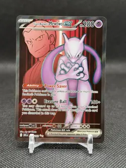 Team Rockets Mewtwo EX 213/182 Pokemon TCG Destined Rivals Ultra Rare Card - Image 1