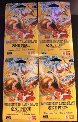 One Piece OP15 EB04 Adventure Kami Island Sleeved Booster Pack Lot Of 4 English - Image 1