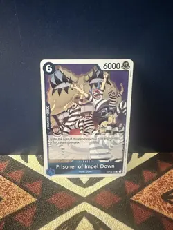 Prisoner of Impel Down OP16-042 Rare The Time of Battle Foil English One Piece!! - Image 1