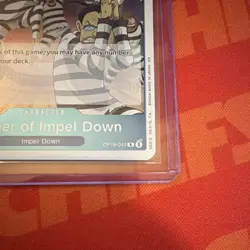 One Piece CCG The Time Of Battle Prisoner Of Impel Down Holo Rare OP16-042 NM - Image 3