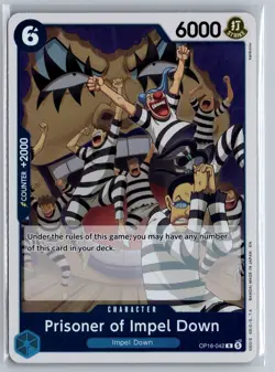 One Piece OP16 Prisoner of Impel Down OP16-042 Rare R Bandai English NM - Image 1