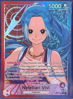 Nefeltari Vivi Leader Alt Art EB03-001 Heroines Edition One Piece TCG NM - Image 1