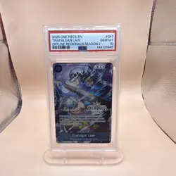Bandai Trafalgar Law OP07-047 PSA 10 2025 Offline Regionals S2 Holo Promo - Image 1