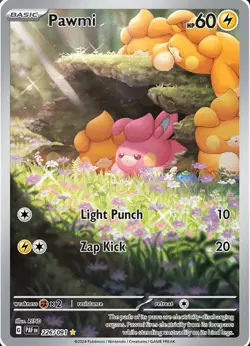 Pokemon Pawmi TCG Illustration Rare Paldean Fates Card 226/091 uk seller NM/M - Image 1