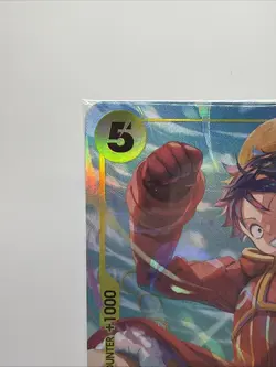One Piece Monkey.D.Luffy OP07-109 SR Alt Art TCG Promo Foil Super Rare - SEALED - Image 3