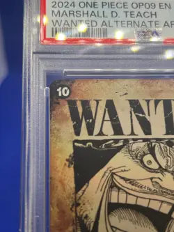 One Piece Emperors in the New World Marshall.D.Teach Wanted OP09-093 #093 PSA 10 - Image 3
